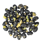 Sojas pupiņas grauzdētas melnas ar sāli